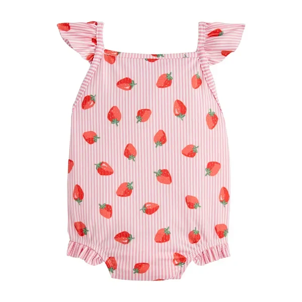 Strawberry Print One Piece