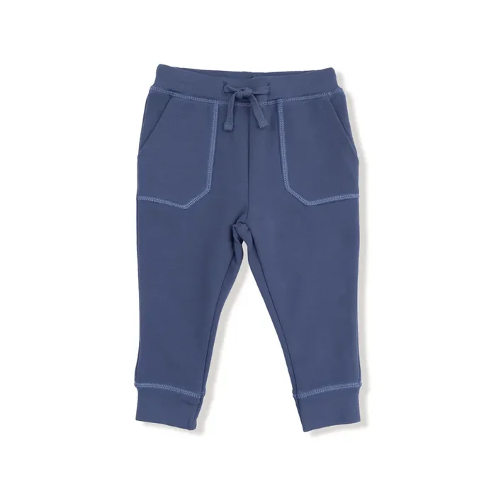 Stripes – French Terry Sport – Varsity – Vintage Indigo – Jogger w/ Varsity Stripes