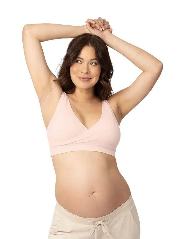 Sublime® Adjustable Crossover Nursing & Lounge Bra | Soft Pink