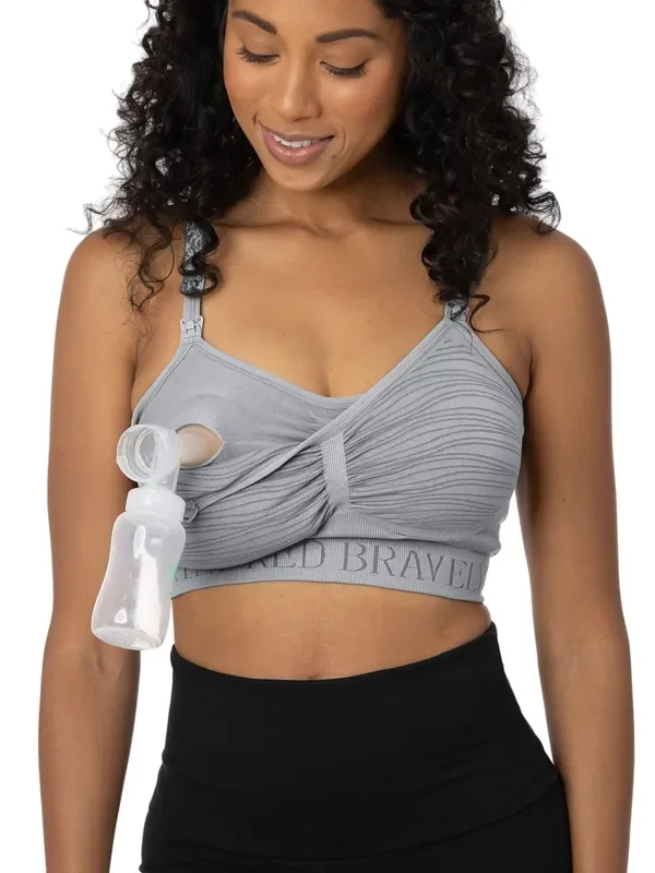 Sublime® Hands-free Pumping & Nursing Bra | Grey