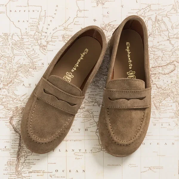 Suede Penny Loafer – Toffee