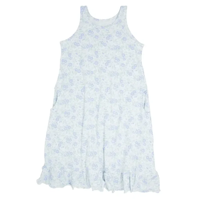 Summer Boho Dress – Vintage Flower Purple