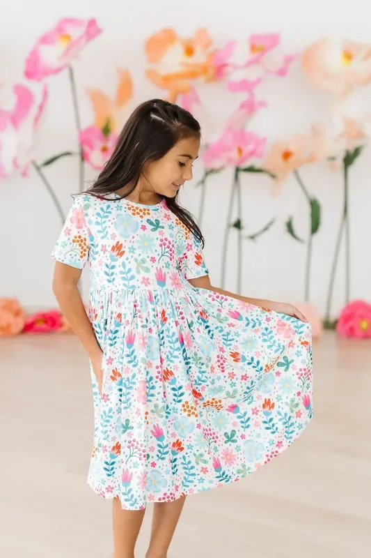 Sunlit Garden S/s Pocket Twirl Dress