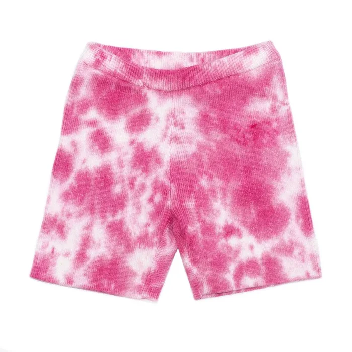 Sunset Pink Tie Dye Bike Short