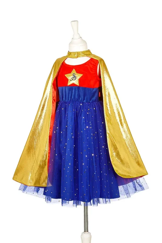Superhero Girl Costume For Kids – Carnival & Festive Use (2 Sizes)