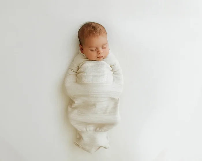 Swaddelini Bamboo Blend Beige Swaddle Sleep Sack
