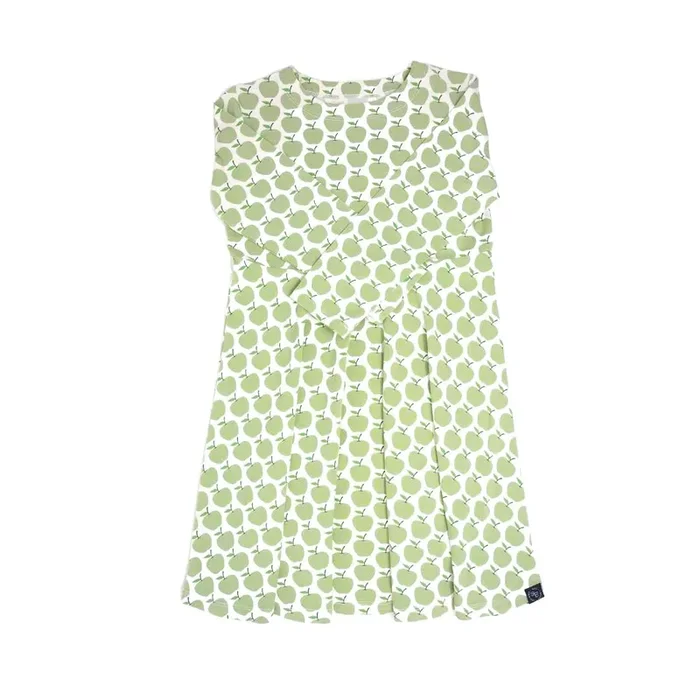 Swirly Girl Dress – Green Apple