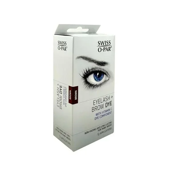 SWISS O PAR EYELASH/BROW DYE BROWN