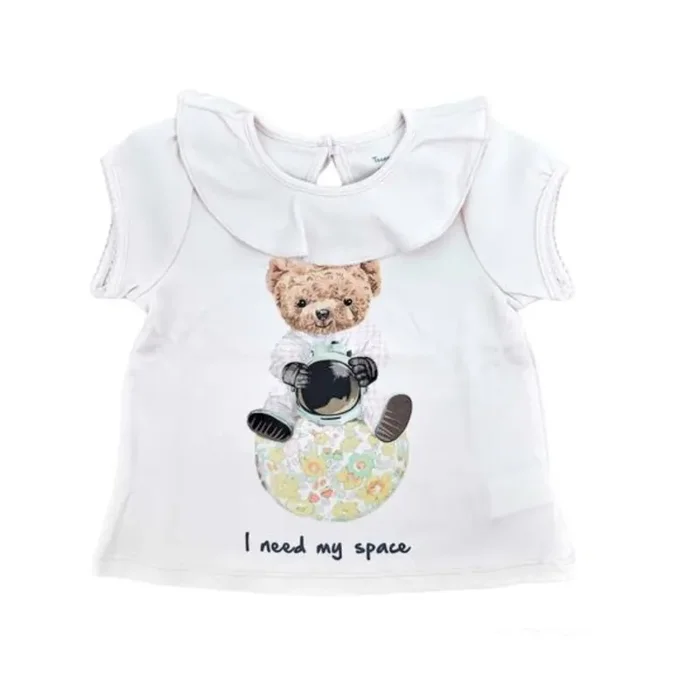 T-shirt Pima “i Need My Space “, Pink