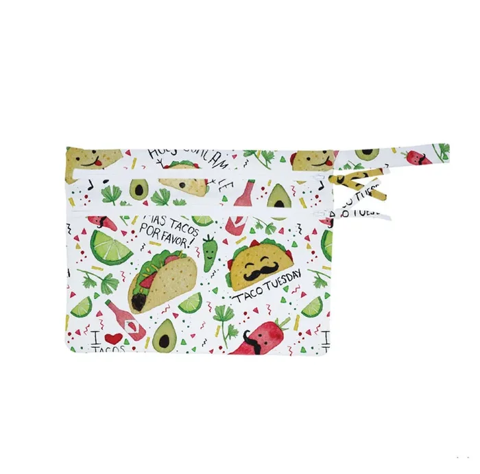 Taco Party – Waterproof Wet Bag (for Mealtime, On-the-go, And More!)