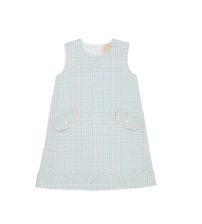 Taylor Tunic Dress | Sir Proper’s Preppy Plaid and Palm Beach Pink