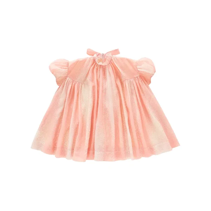 Tent Dress With Puff Sleeves | Pink