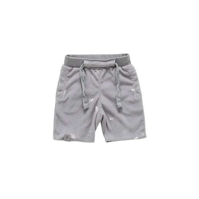 Terry Shorts With Print | Grey