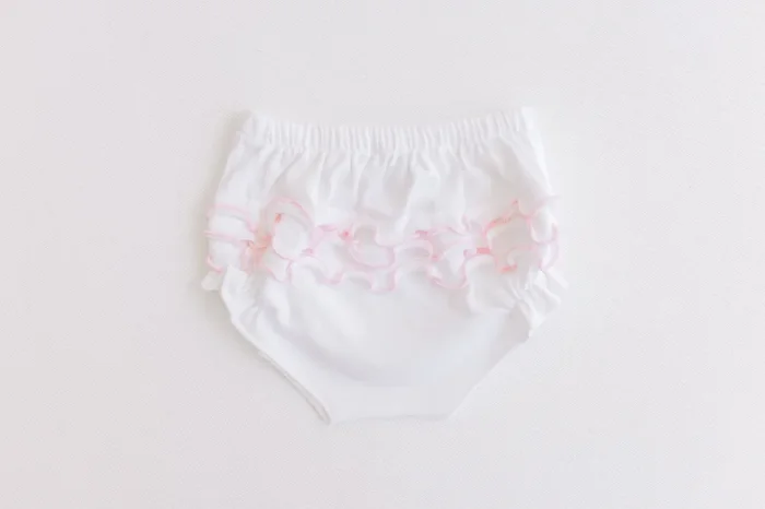 Terry Tots- Diaper Cover- Pink Ruffles