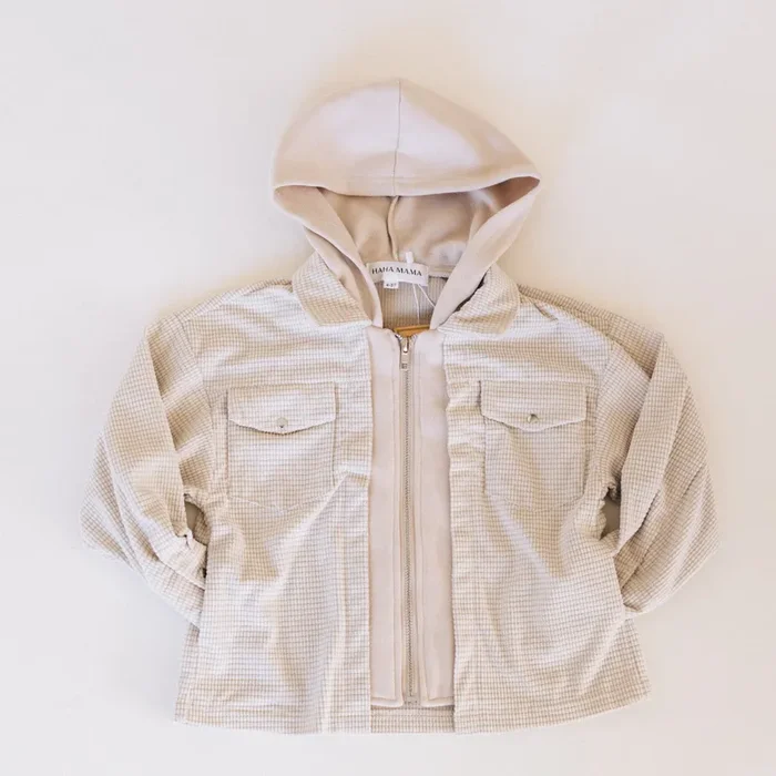 Textured Khaki Jacket – Child
