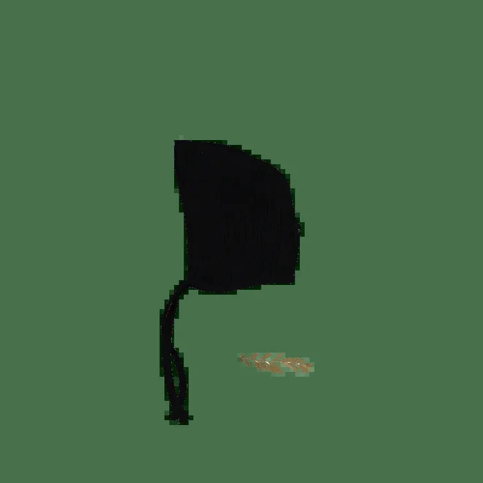 The Bonnet – Black Ribbed