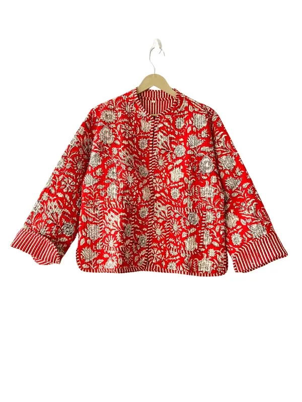 The Charlotte Jacket In Scarlett