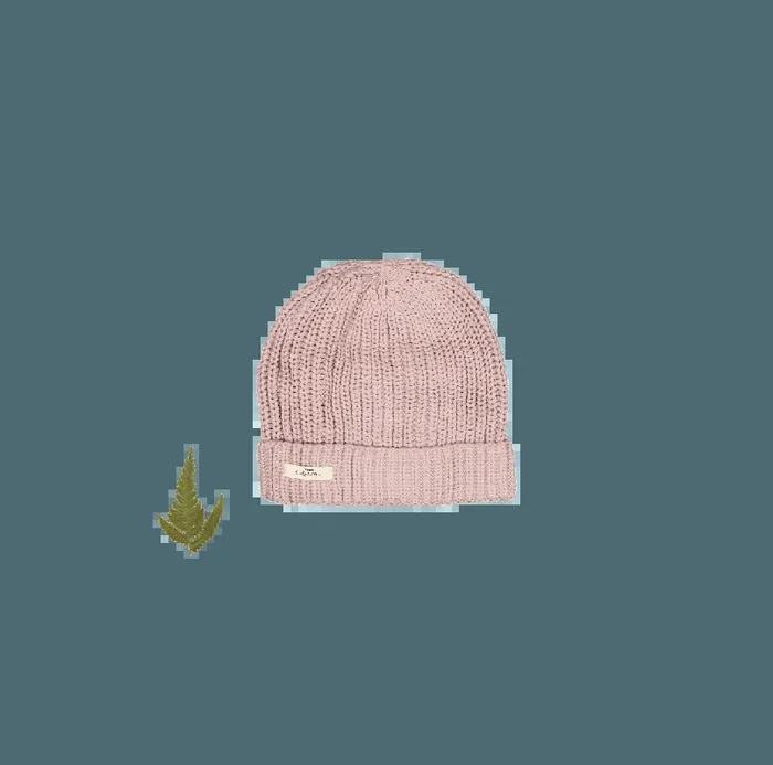 The Chunky Knit Hat – Mauve