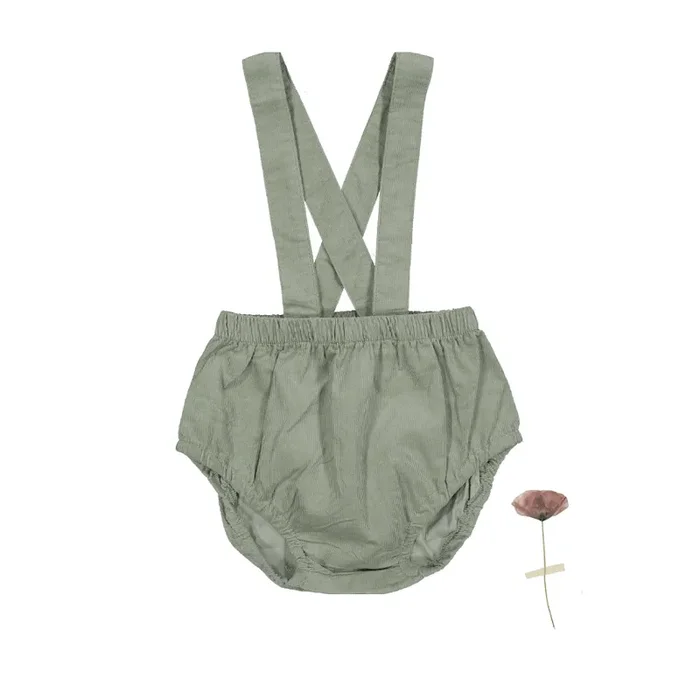 The Corduroy Romper – Sage