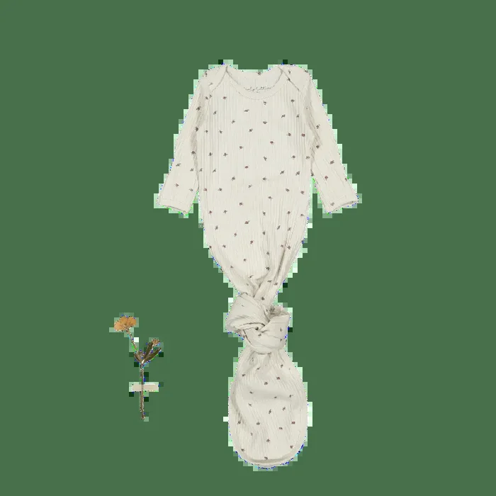 The Printed Baby Gown – Rosa Pink