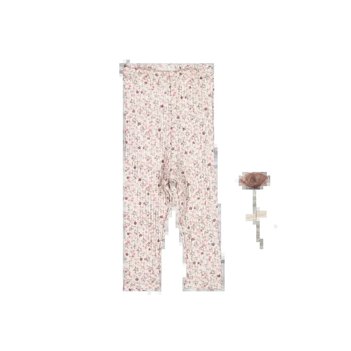 The Printed Legging – Dusty Mauve Floral