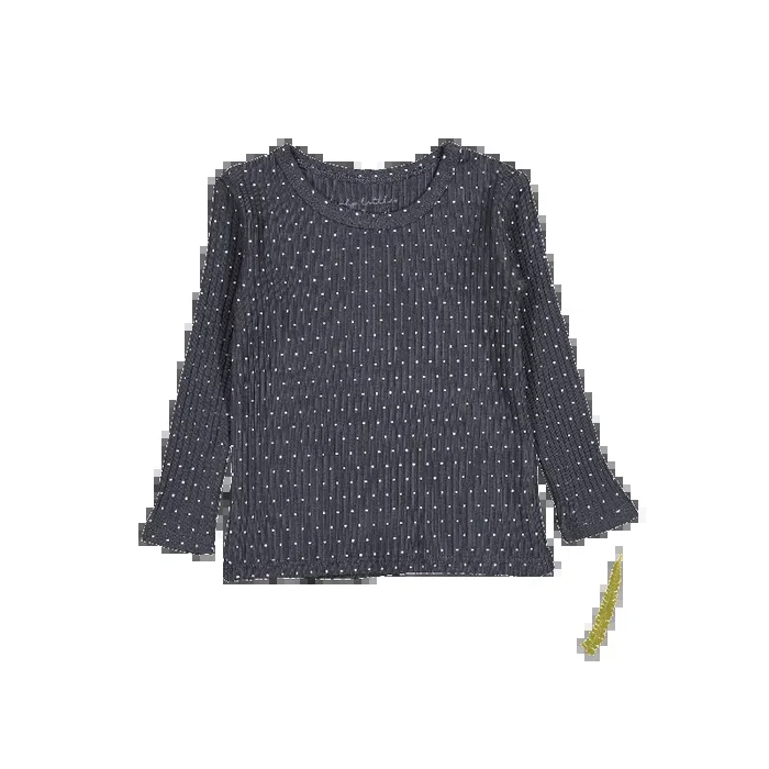 The Printed Long Sleeve Tee – Steel Dot