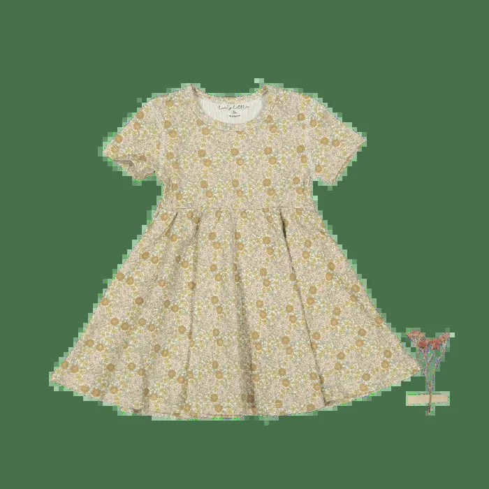 The Printed Short Sleeve Dress – Meadow