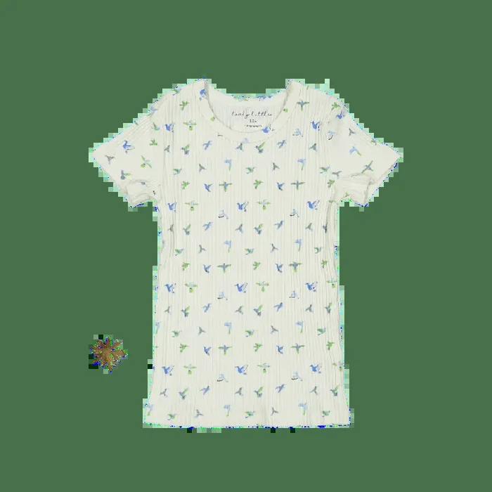 The Printed Short Sleeve Tee – Hummingbird