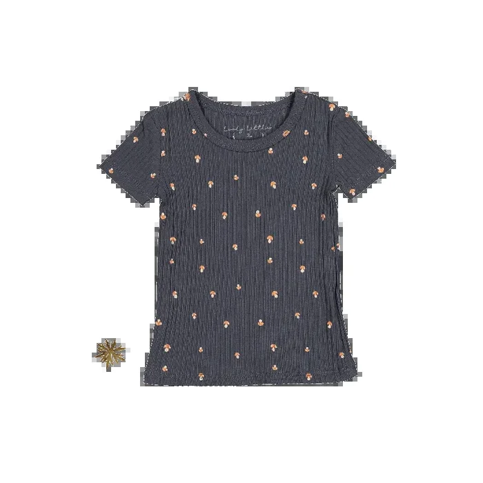 The Printed Short Sleeve Tee – Steel Mushroom