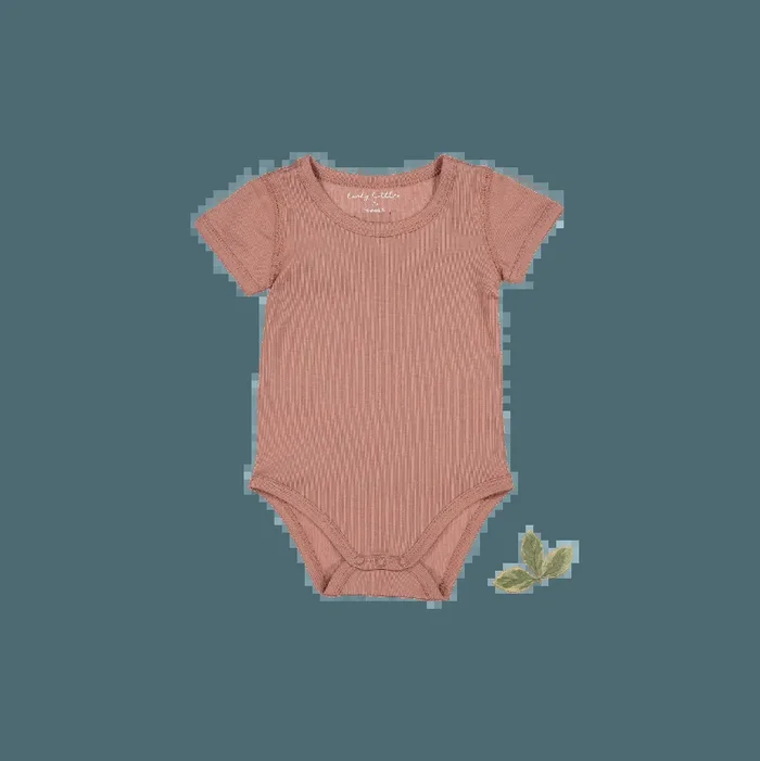 The Short Sleeve Onesie – Rosewood