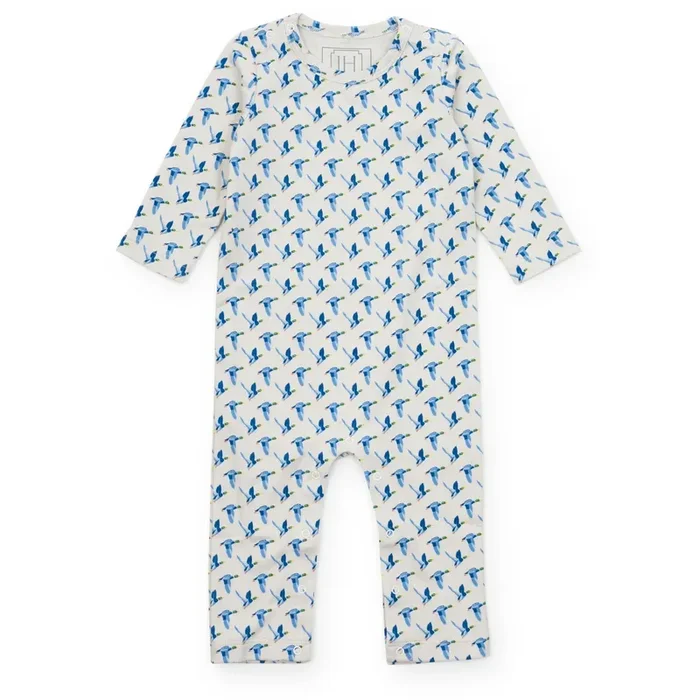 Thompson Boys’ Pima Cotton Romper – Mallard Ducks