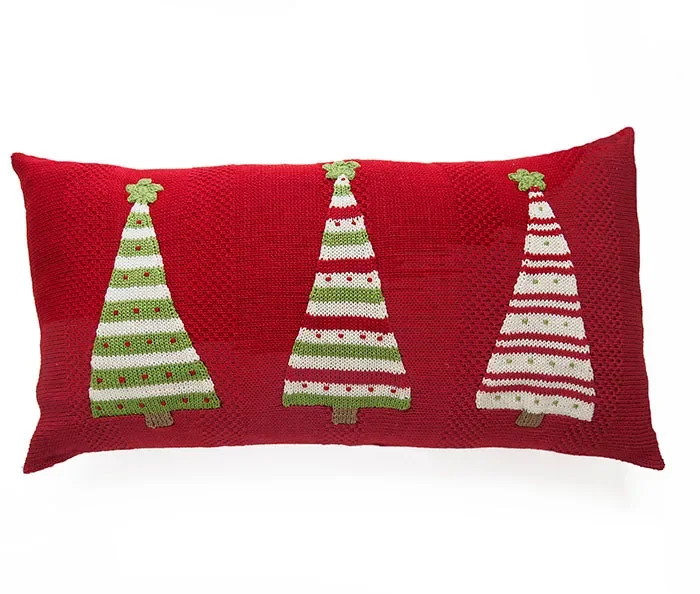 Three Striped Tree Lumbar Pillow