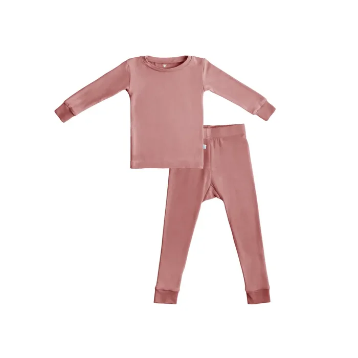 Toddler/kids Bamboo Pajamas – Dusty Rose