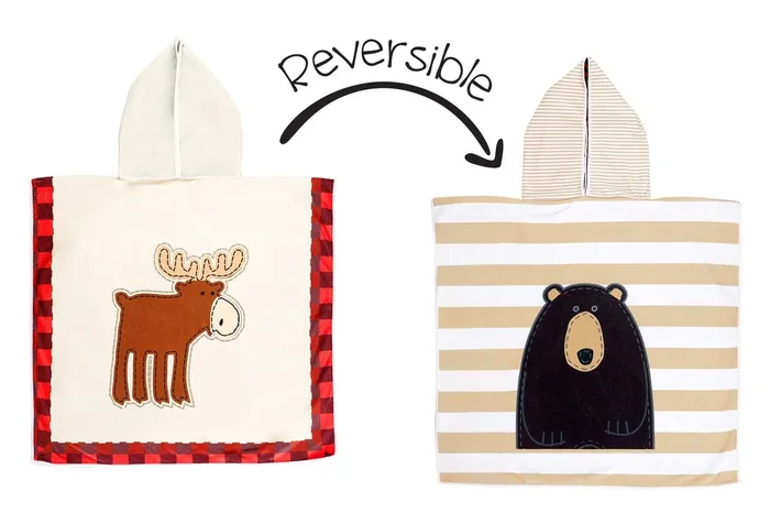 Toddler/kids Reversible Cover Up – Red Moose | Black Bear