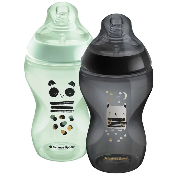 Tommee Tippee Closer to Nature Feeding Bottle, 340ml x 2 – Boy