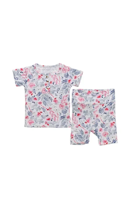 Top And Bottom Shorts Outfit (newborn – 12 Months) Bloom