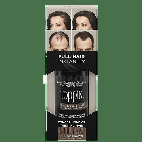 Toppik Hair Building Fiber 12gm -Medium Brown