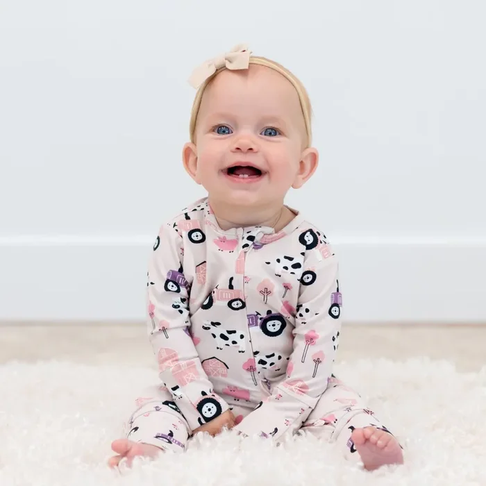 Tractors And Cows Convertible Romper