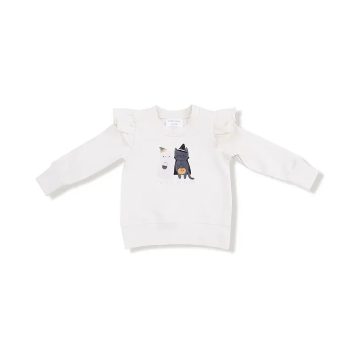 Trick Or Treat Ruffle Sweatshirt