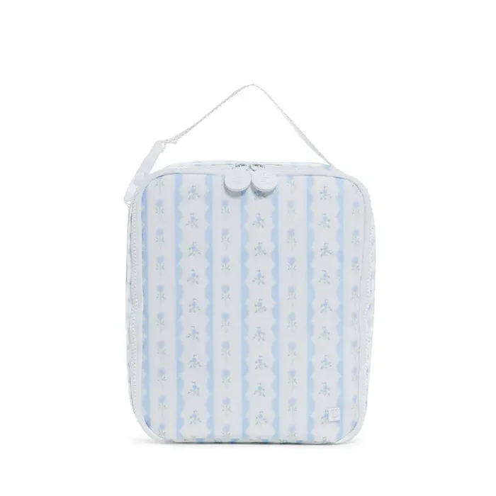 TRVL Blue Ribbon Floral Insulated Lunch Bag
