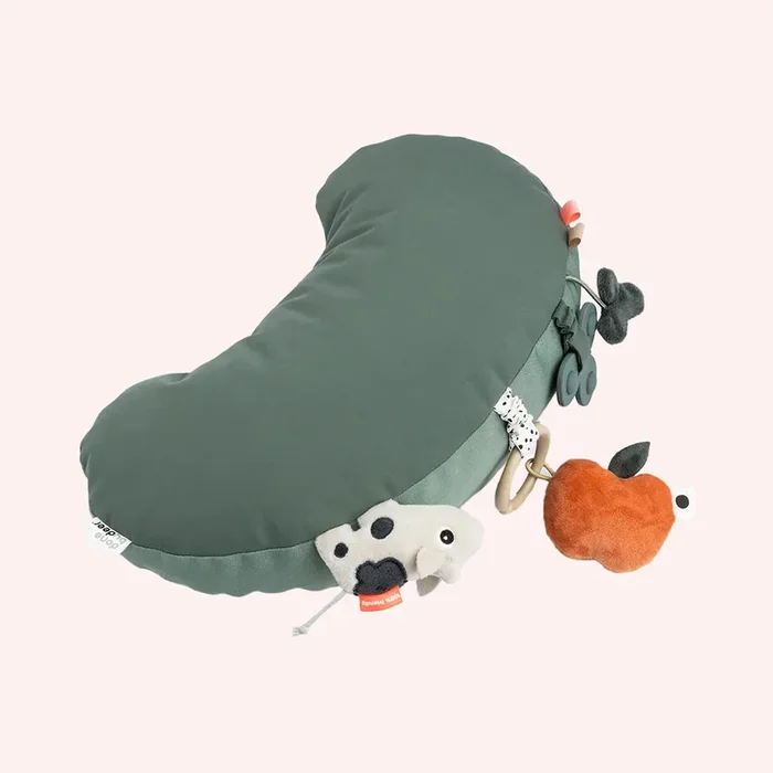 Tummy Time Activity Pillow – Tiny Farm Green