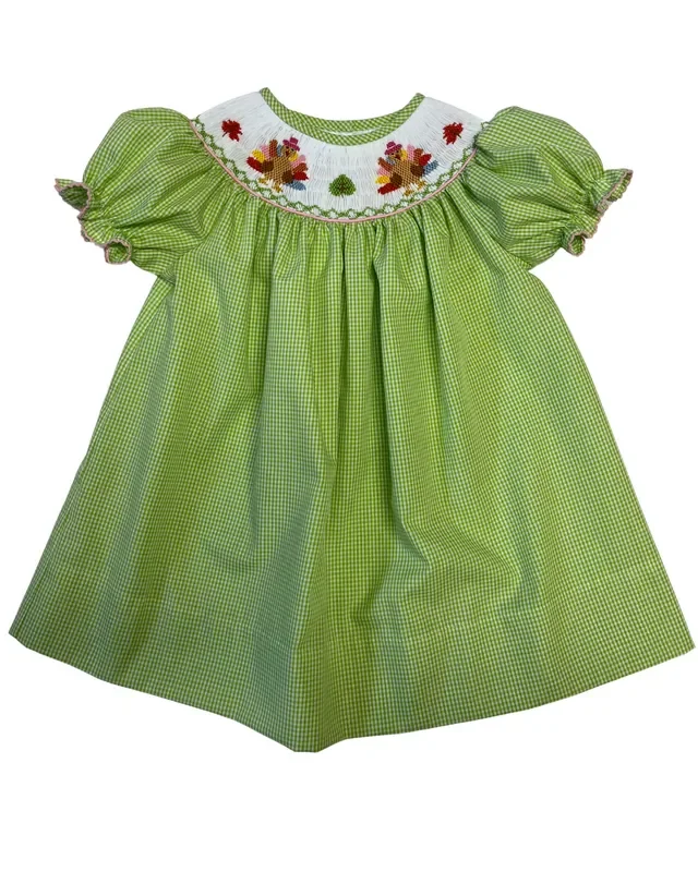 Turkey Smocked Bishop Dress