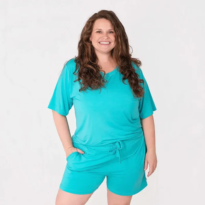 Turquoise | Women’s Bamboo Pajama Shorts