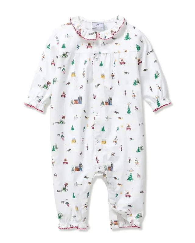 Twill Madeline Romper | Holiday Town