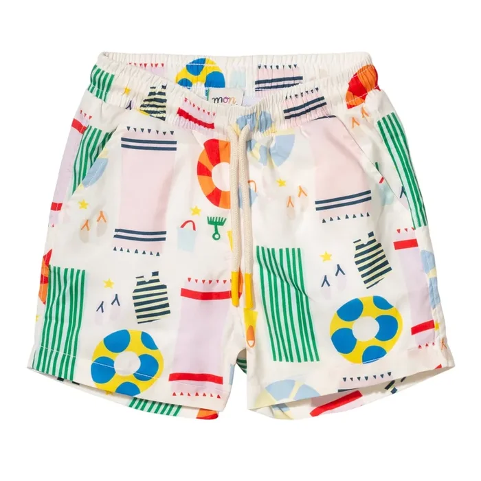 Upf 50+ Recycled Fishing Net Beach Baby Swim Trunk