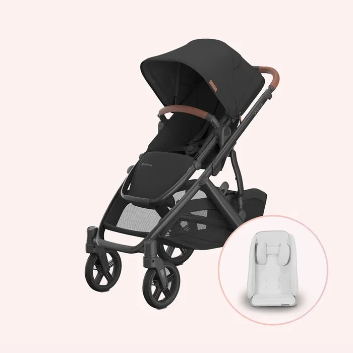 UPPAbaby VISTA V3 Pram with No Bassinet – Charcoal/Saddle (Nori)