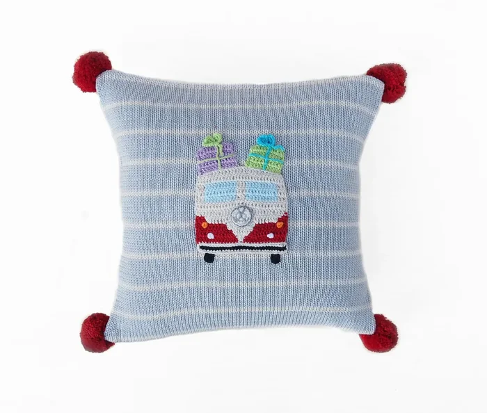 Van With Gifts 10 ” Pillow