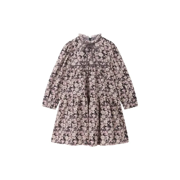 Velvet Petals Dress