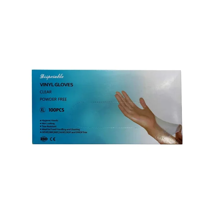 Vinyl Exam Gloves P/F X-Large 100 Pieces