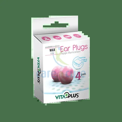 Vita Plus Ear Plug Wax 4 Pair Vms019